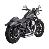 Vance & Hines Shortshots Staggered Exhaust, Chrome - 14-22 Sportster Full Exhaust System Vance & Hines
