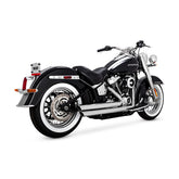 Vance & Hines Big Shots Staggered Exhaust, chrome - 18+ Softail (Street Bob/Heritage) Full Exhaust System Vance & Hines