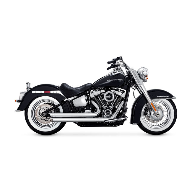 Vance & Hines Big Shots Staggered Exhaust, chrome - 18+ Softail (Street Bob/Heritage) Full Exhaust System Vance & Hines