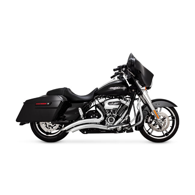 Vance & Hines Big Radius Exhaust, Chrome - 17+ Touring Full Exhaust System Vance & Hines