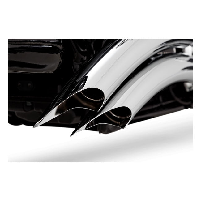 Vance & Hines Big Radius Exhaust, Chrome - 17+ Touring Full Exhaust System Vance & Hines