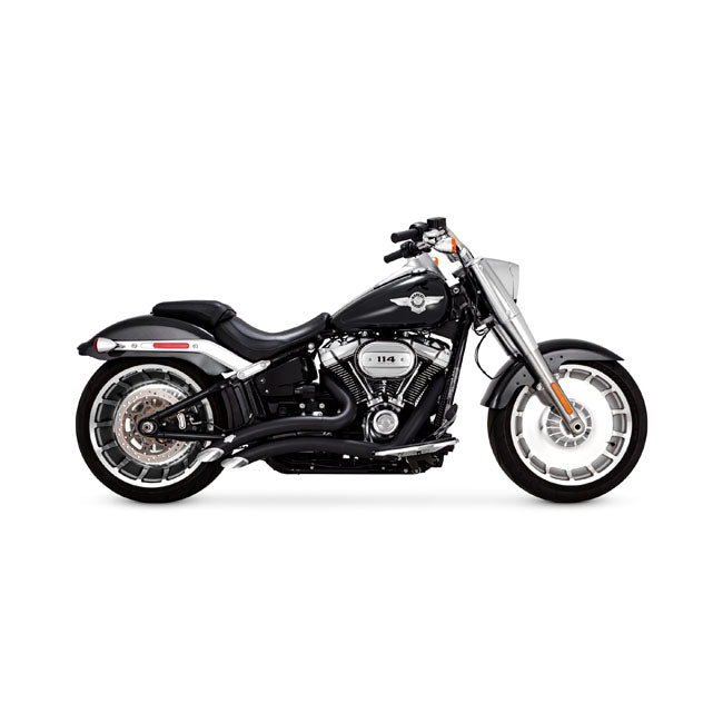 Vance & Hines Big Radius Exhaust, Black - 18+ Softail (Fat Boy/Breakout) Full Exhaust System Vance & Hines