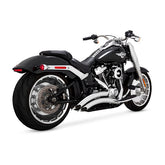 Vance & Hines Big Radius Exhaust, Chrome - 18+ Softail (Fat Boy/Breakout) Full Exhaust System Vance & Hines
