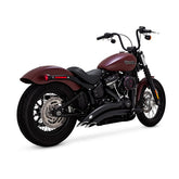 Vance & Hines Big Radius Exhaust, Black - 18+ Softail (Street bob/Heritage) Full Exhaust System Vance & Hines
