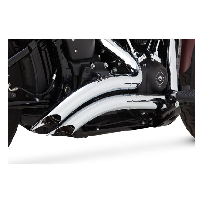 Vance & Hines Big Radius Exhaust, Chrome - 18+ Softail (Street bob/Heritage) Full Exhaust System Vance & Hines
