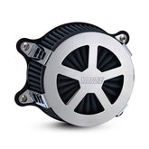 Vance & Hines V02 Radiant V Air Cleaner, Chrome - Twin Cam Air Cleaner Vance & Hines