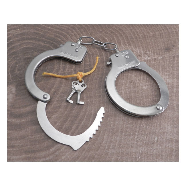 Amigaz Metal Handcuffs With Keys Biker Jewelry Amigaz