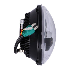Bright, 7" Led Headlamp Unit. Black Headlamps Mcs