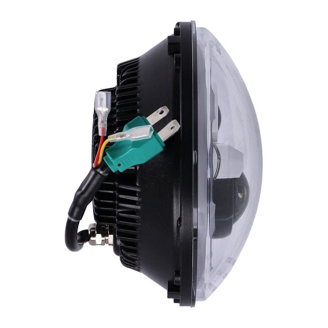 Bright, 7" Led Headlamp Unit. Black Headlamps Mcs