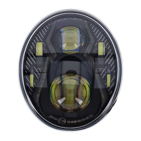 Bright, Led Breakout Headlamp Unit. Black Headlamps Mcs