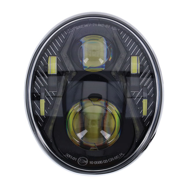 Bright, Led Breakout Headlamp Unit. Black Headlamps Mcs