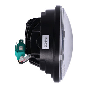 Bright, 5.3/4" Led Headlamp Unit. Black Headlamps Mcs