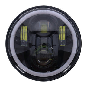 Bright, 5.3/4" Led Headlamp Unit. Black Headlamps Mcs