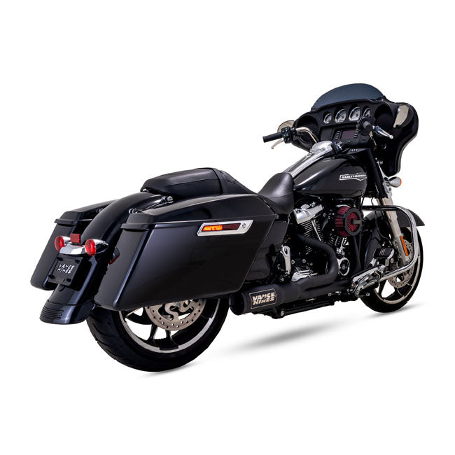 Vance & Hines Exhaust 2 1 Blk.Ss.17+Fl Full Exhaust System Vance & Hines