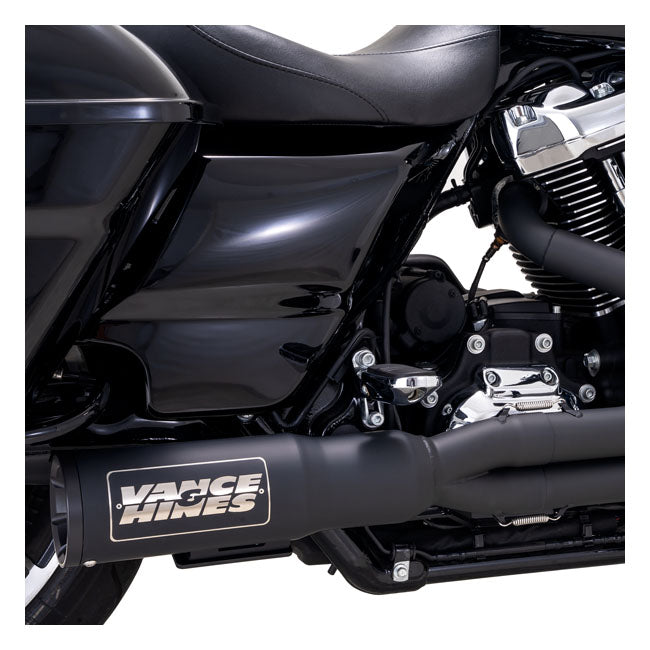 Vance & Hines Exhaust 2 1 Blk.Ss.17+Fl Full Exhaust System Vance & Hines