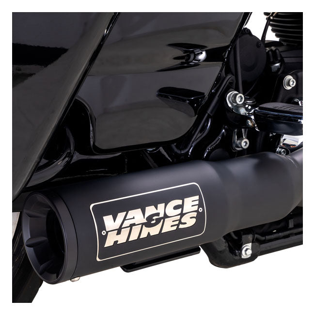 Vance & Hines Exhaust 2 1 Blk.Ss.17+Fl Full Exhaust System Vance & Hines