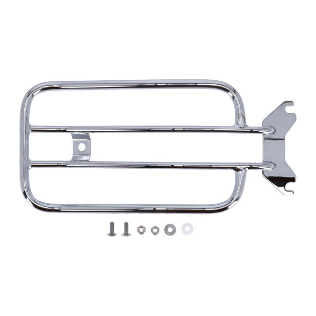 Solo Seat Luggage Rack, 7". Chrome Luggage Racks Mcs