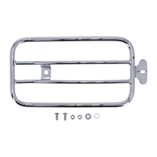 Solo Seat Luggage Rack, 7". Chrome Luggage Racks Mcs