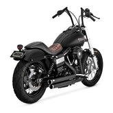 Vance & Hines Big Shots Exhaust, Black - 06-17 Dyna Full Exhaust System Vance & Hines