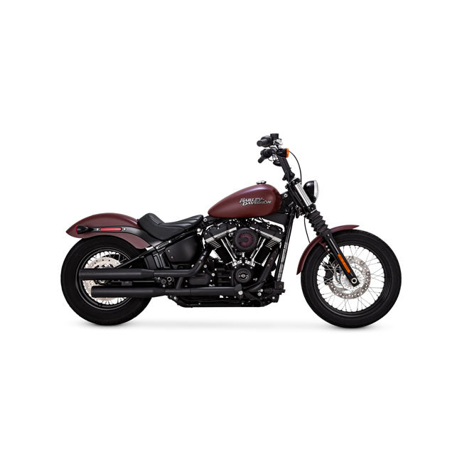 Vance & Hines Slip-On Eliminator 300, Black - 18+ Softail Exhaust Slip-Ons And Mufflers Vance & Hines