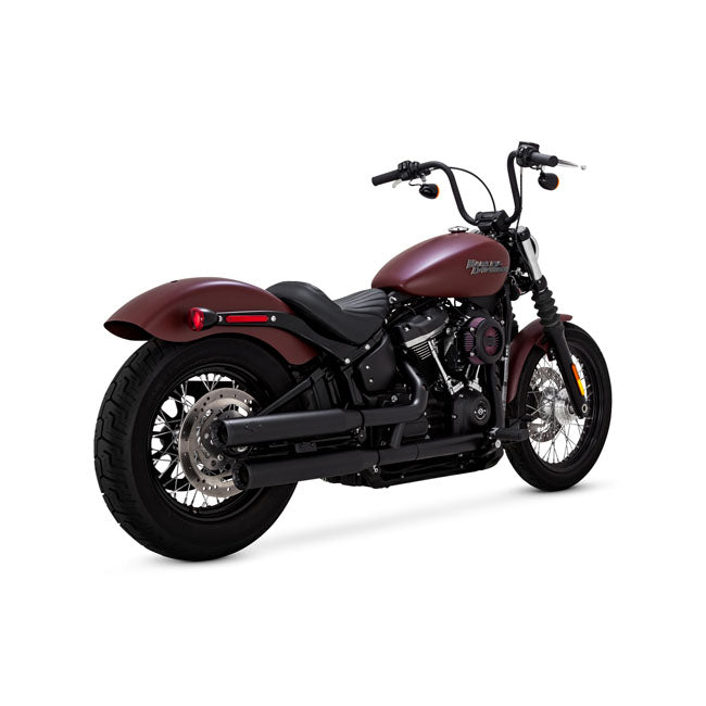 Vance & Hines Slip-On Eliminator 300, Black - 18+ Softail Exhaust Slip-Ons And Mufflers Vance & Hines