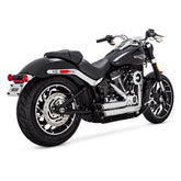 Vance & Hines Shortshots Staggered Exhaust, Chrome - 18+ Softail (Street Bob/Heritage) Full Exhaust System Vance & Hines