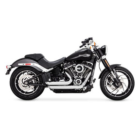 Vance & Hines Shortshots Staggered Exhaust, Chrome - 18+ Softail (Street Bob/Heritage) Full Exhaust System Vance & Hines