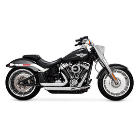Vance & Hines Shortshots Staggered Exhaust, Chrome - 18+ Softail (Fat Boy/Breakout) Full Exhaust System Vance & Hines