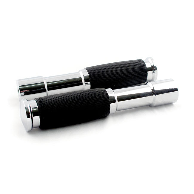 Avon Rigid highway pegs Custom Contour, chrome Footpegs Avon Grips