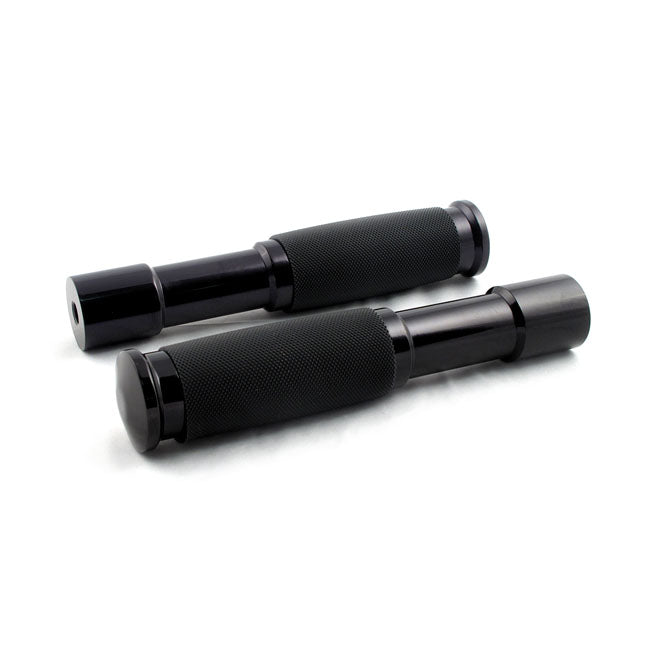 Avon Rigid highway pegs Custom Contour, black anodized Footpegs Avon Grips