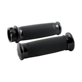 Custom Contour Grips Dual Cable, Black - 08+ Dyna & Softail & Touring Grips Avon Grips