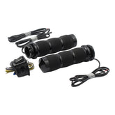 Avon, Heated Air Cushion Grips, Black Anodized , e- Throttle GRIPS Avon Grips