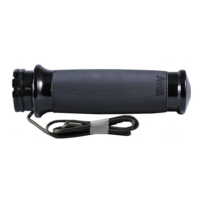 Avon, Heated Custom Contour Grips, Black Anodized GRIPS Avon Grips