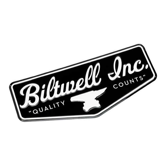 Biltwell Shield Shop sign black/white Dealer Signs Biltwell