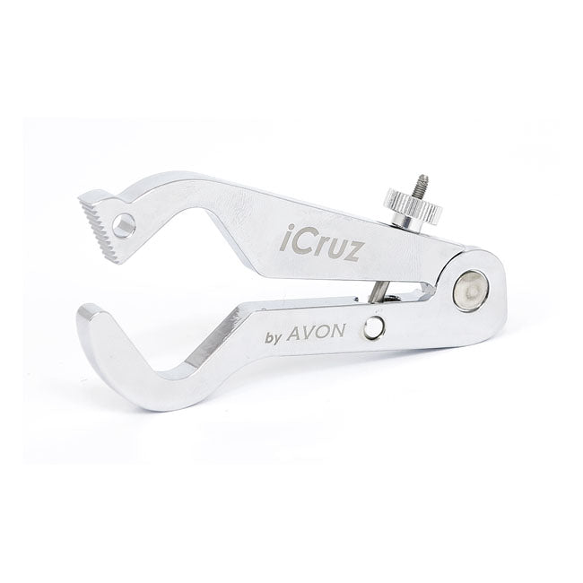 Avon ICruz throttle lock chrome Throttle Boss Avon Grips