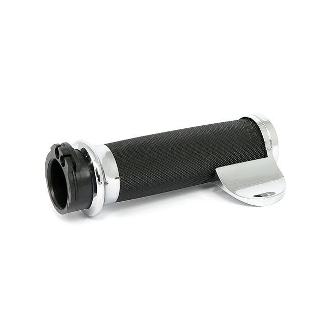 Avon throttle assist end cap Custom Contour, chrome Throttle Boss Avon Grips