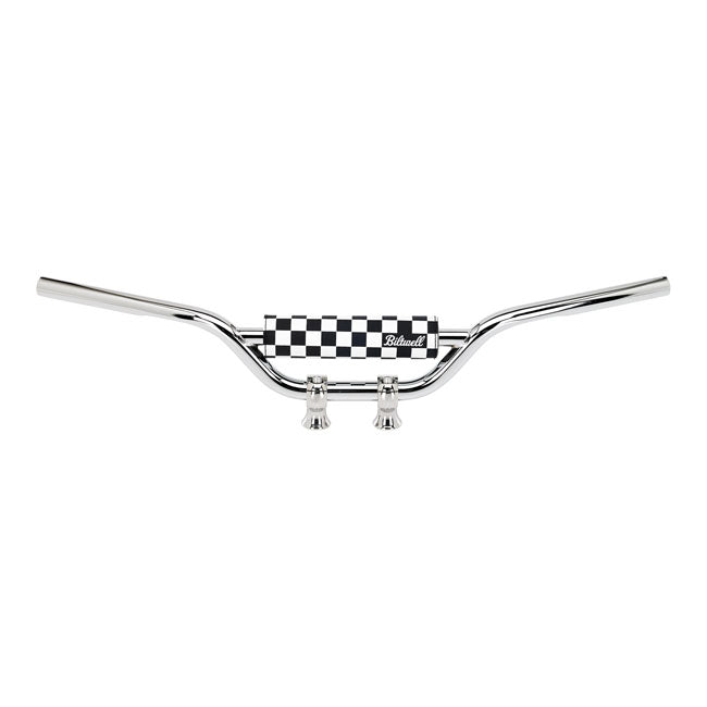 Biltwell Moto Bar Pad Checkers / Script Black Handlebar Misc Biltwell