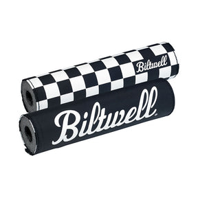 Biltwell Moto Bar Pad Checkers / Script Black Handlebar Misc Biltwell