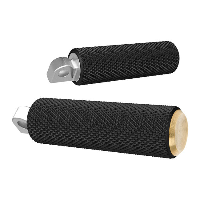 Arlen Ness Footpegs Knurled Brass Footpegs Arlen Ness
