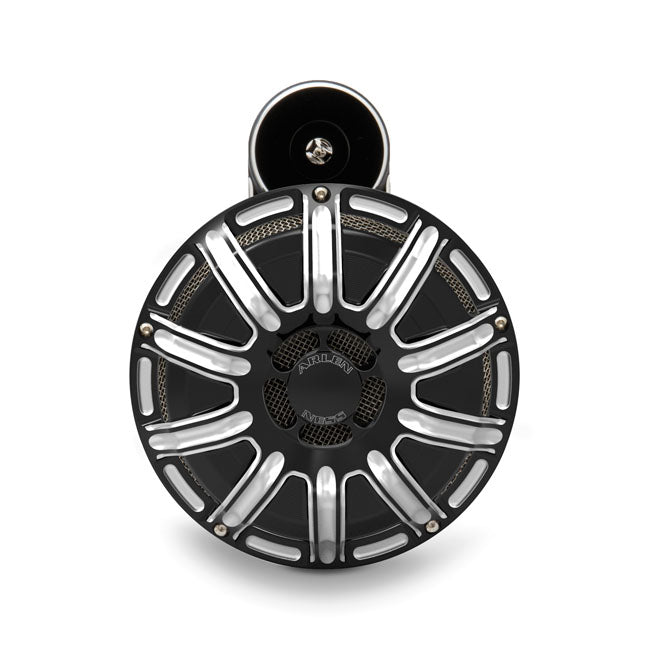 Arlen Ness, billet horn kit, 10-Gauge. Black CC Horns Arlen Ness