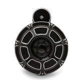 Arlen Ness, billet horn kit, Beveled. Black CC Horns Arlen Ness