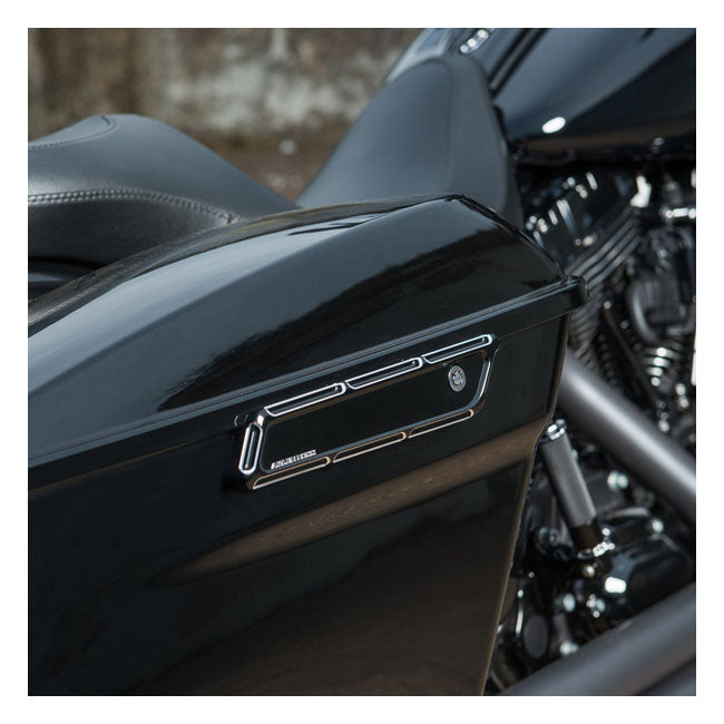 Arlen Ness Beveled® Saddlebag Latch Covers - 14-23 Touring Latch Covers Arlen Ness