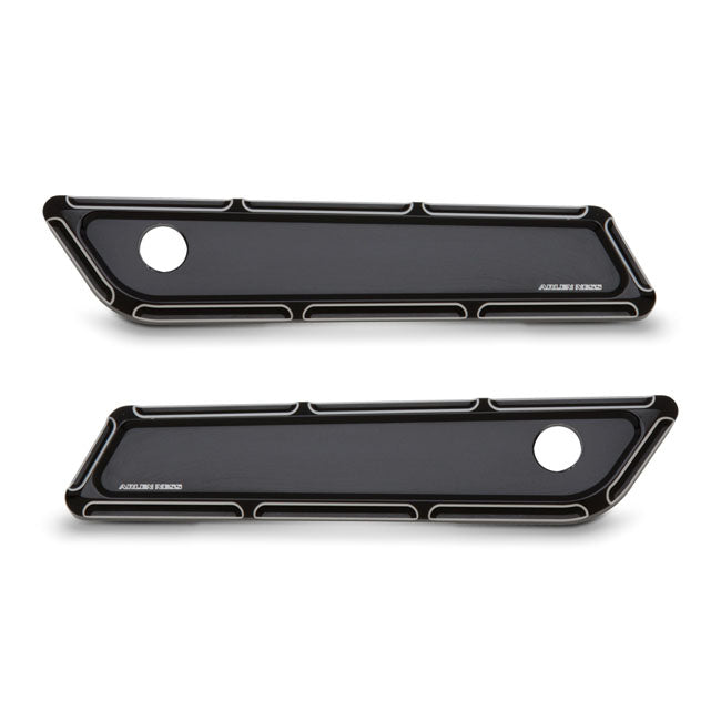 Arlen Ness Beveled® Saddlebag Latch Covers - 14-23 Touring Latch Covers Arlen Ness