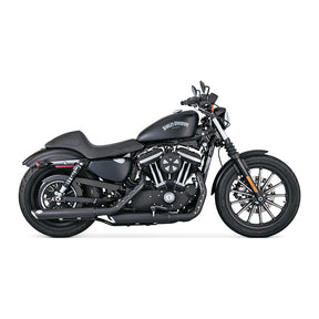 Vance & Hines Slip-On Twin Slash 3", Black - 14-22 Sportster Exhaust Slip-Ons And Mufflers Vance & Hines