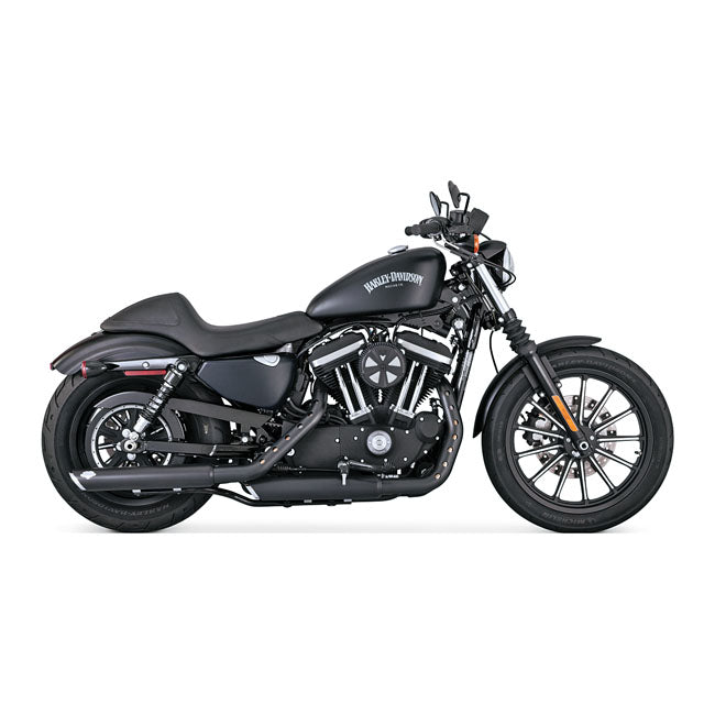Vance & Hines Slip-On Twin Slash 3", Black - 14-22 Sportster Exhaust Slip-Ons And Mufflers Vance & Hines
