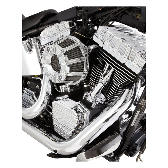 Arlen Ness 10-Gauge® Twin Cam Cam Cover, Chrome - 01-17 Twin Cam Cam Covers Arlen Ness