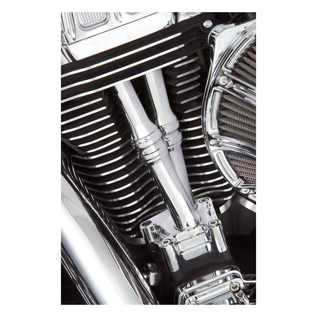 Arlen Ness, TC 10-Gauge pushrod cover set. Chrome Pushrod Covers Arlen Ness