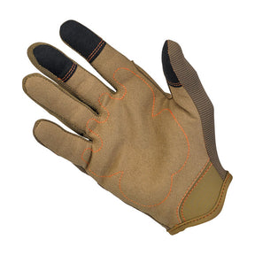 Biltwell Moto Gloves, Brown/Orange Gloves Biltwell