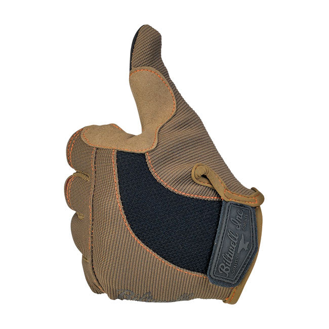 Biltwell Moto Gloves, Brown/Orange Gloves Biltwell