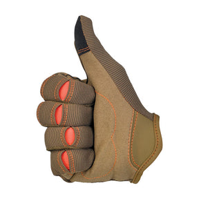 Biltwell Moto Gloves, Brown/Orange Gloves Biltwell